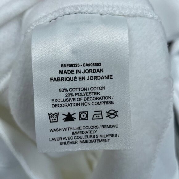 Nike Mens White Crewneck Sweatshirt XL *flaw*  a1124 - Picture 5 of 7